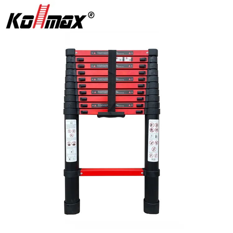 Folding Aluminum Stairs 12.5 Ft Portable Aluminum Telescopic Retract Folding Double Side Ladder Stairs