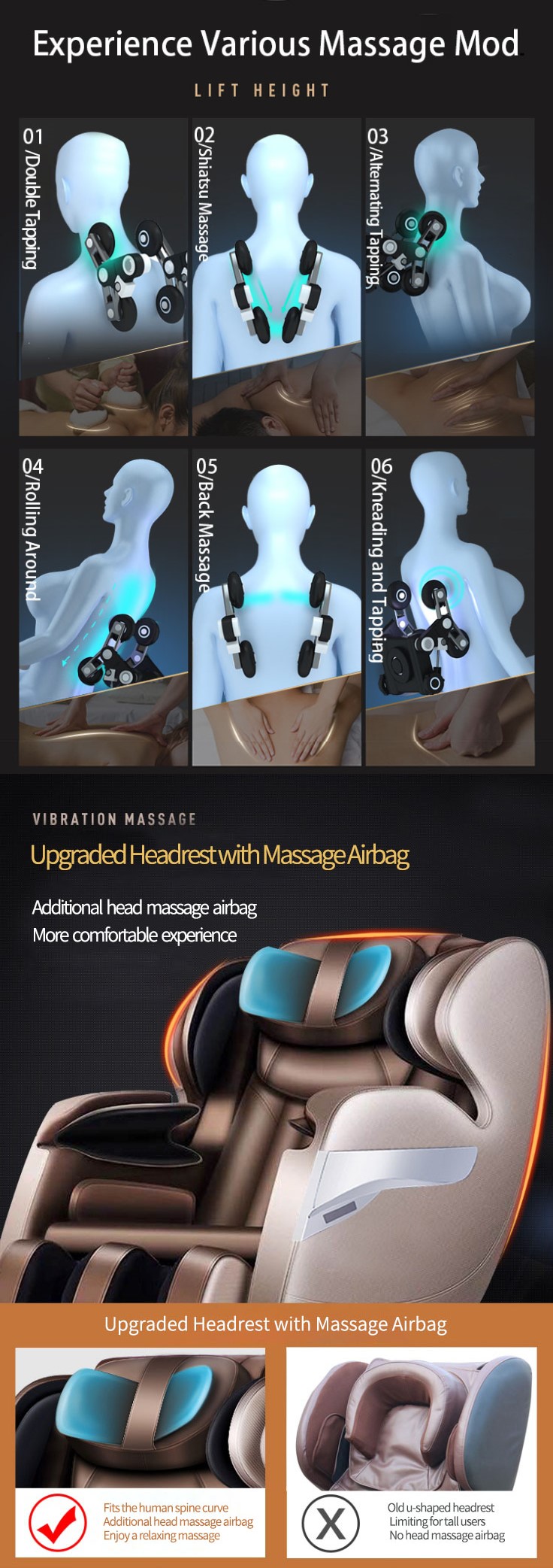 Household massage chair, whole body massage, neck massage capsule type electric massage chair