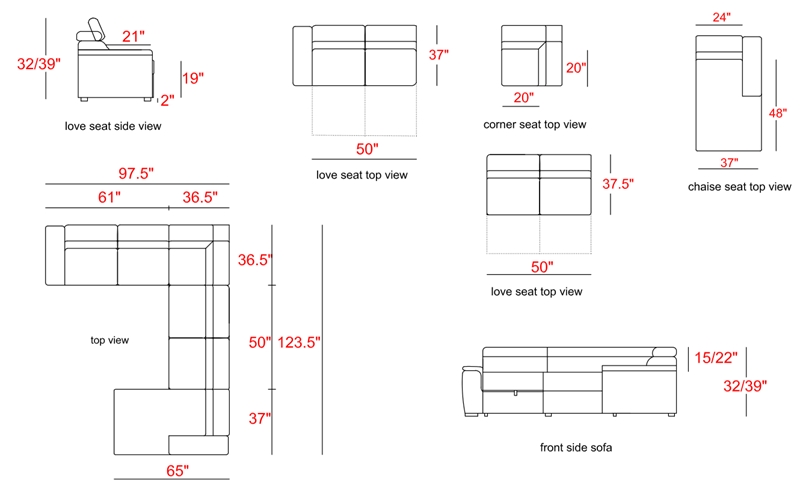 Wholesale factory new L shaped Modern simple furniture set Design large sofa sectional combination sofa for living room