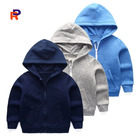 2019 new fashion kids children spring blank zipper hoodie