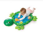 Inflatable kids water play mat tummy time green water play mat turtle