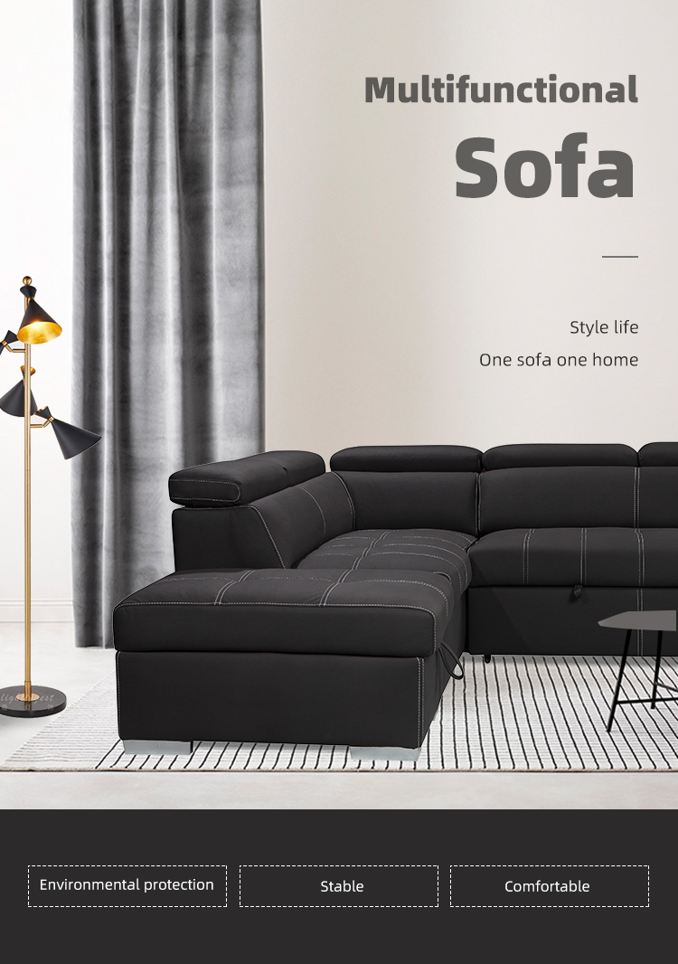 Luxury reclining fabric sofa bed sectional modern living room fabric sofa sets factory supplier
