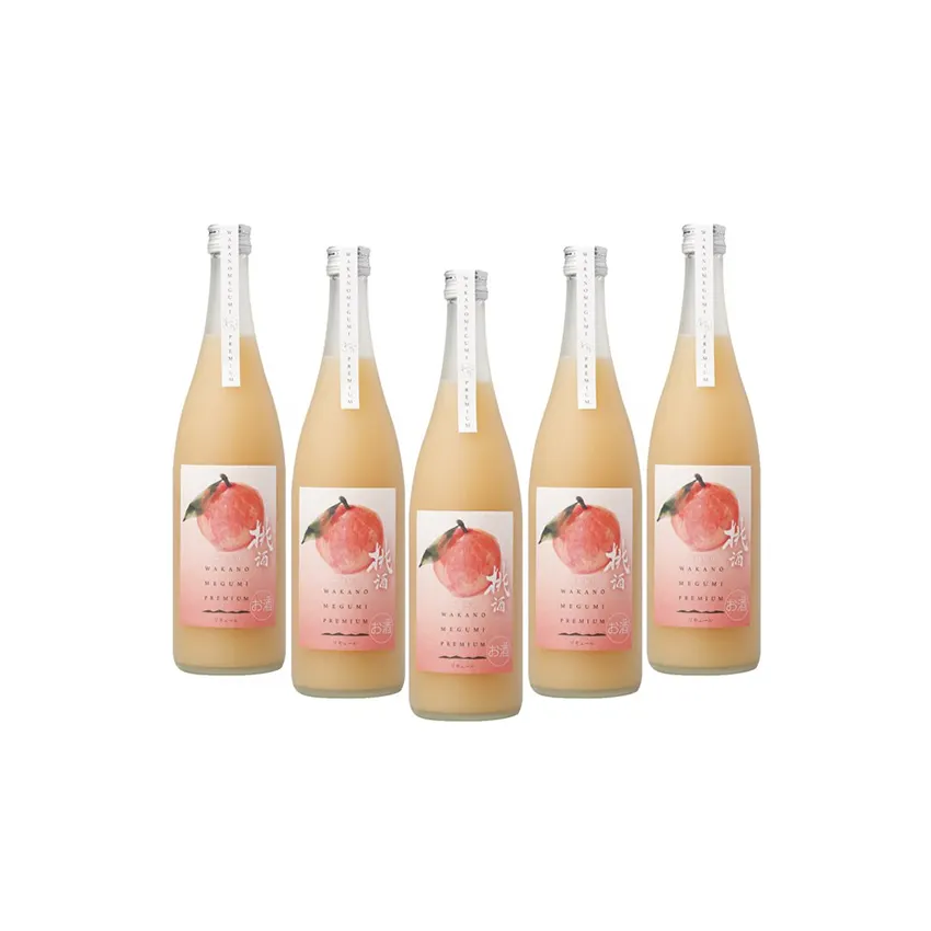 WAKANOMEGUMI PREMIUM MOMO SAKE "peach"Without artificial additives alcoholic good fruit beverage drink