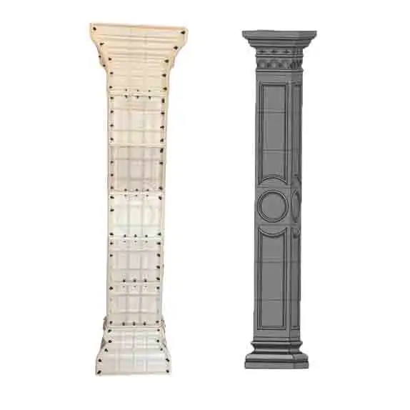 2019 new design square roman pillar molds