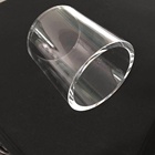Two ends open transparent quartz cylinder quartz glass tube