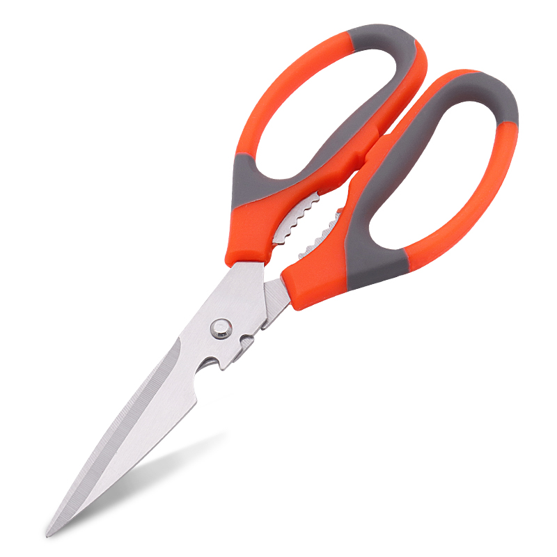 walnut bottle opener meat vegetable multi-purpose stainless steel kitchen scissors