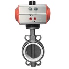 Oil And Gas 6 Inch Soft Seal Single Acting Pneumatic Butterfly Valve Stainless Steel