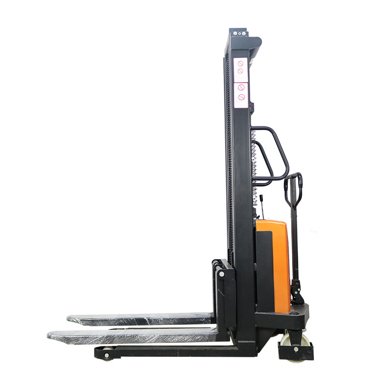New model mini semi electric lift stacker truck forklift