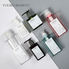 Eco -friendly Refillable Plastic PETG Square Shampoo Bottle Design Shape Packaging with Pump