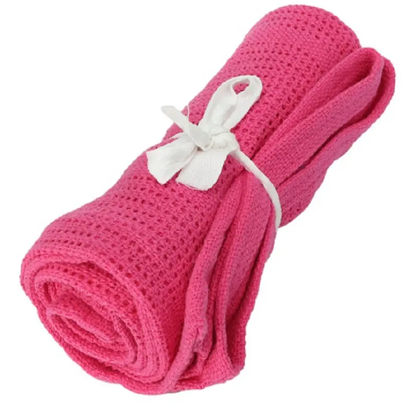 Baby Knitted Blanket Cotton Super Soft Kids Month Blankets Newborn Swaddle Infant Wrap Bath Towel Girl Boy Stroller Cover