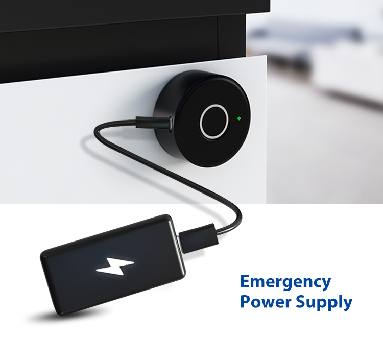 Tuya APP Small Smart Fingerprint Cabinet Lock for Liquor Drawer Funiture