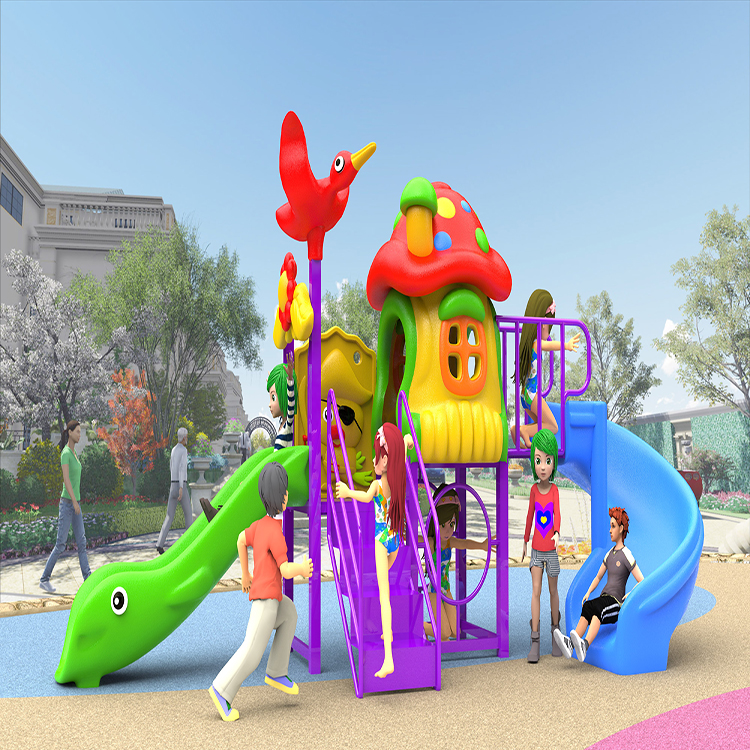 2020 new color good quality  outdoor playground with plastic children small slide manufactured  in china