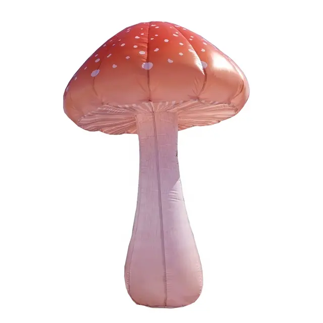 Custom size inflatable mushroom model with LED light for decoration