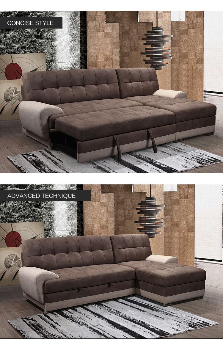 l shape sofa bed corner sofa cum bed for living room modern design sectional sofa set