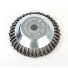Stainless Mower 8 Inch Weeding And Derusting Steel Wire Wheel Brush