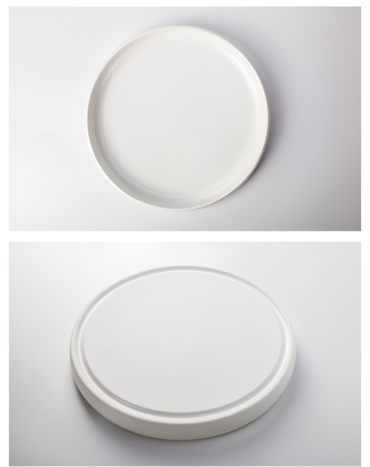 Eco-Friendly Japanese Design Food Porcelain Round Dishes Plate For Restaurants