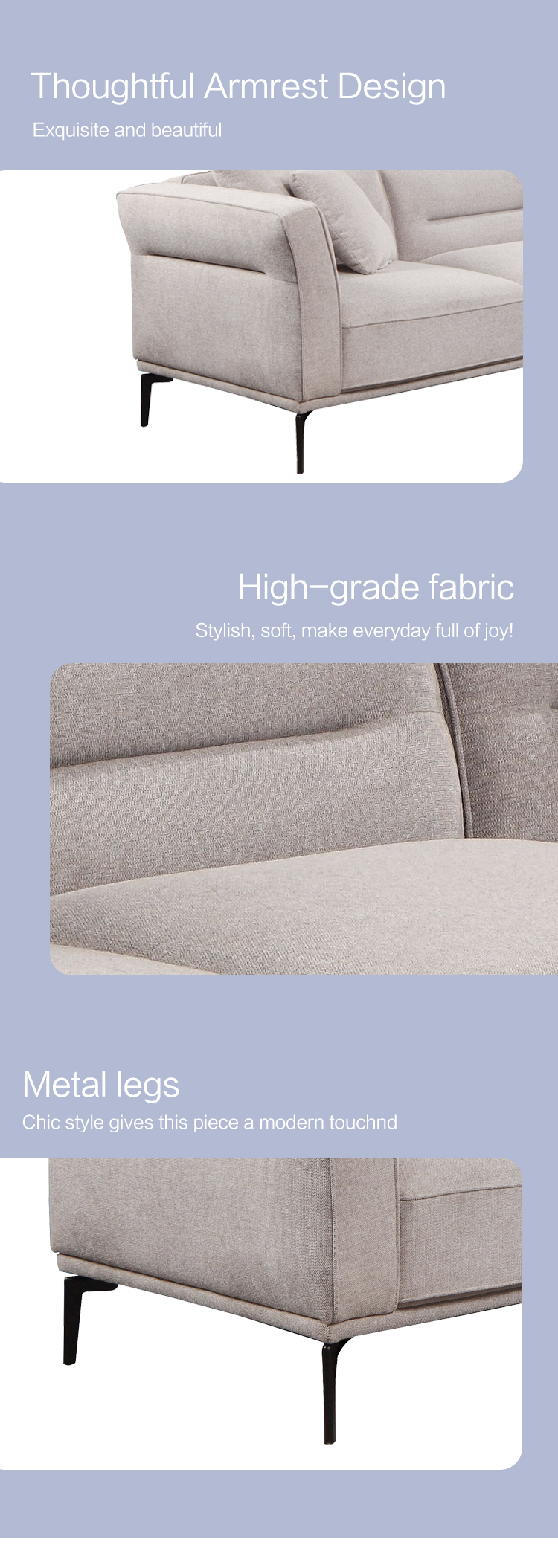 Luxury furniture living room Modern sofa bed Furniture sectional sofa set