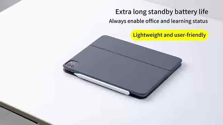 Ultra-Low Power bluetooth Magic FRENCH AZERTY Keyboard for iPad Pro 11inch 6th Gen 2024 With Button Cell Battery Replacements