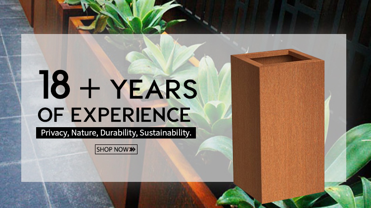 Popular bulk sale affordable metal flower pots high quality planters garden pots bloempot