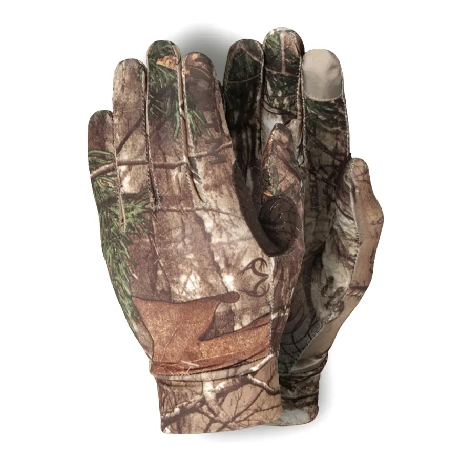 Camouflage elastic hunting, fishing and hunting gloves