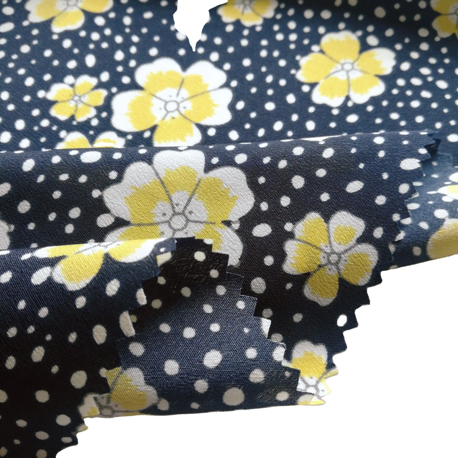Индивидуальная ткань для платья из полиэстера и микрофибры с цветочным принтом