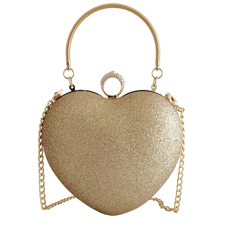 Мода в форме сердца Алмазный Вечер сцепления сумки Сумка вечерняя сумка оптовая продажа прозрачные сумки заводская цена в Китае MOQ2