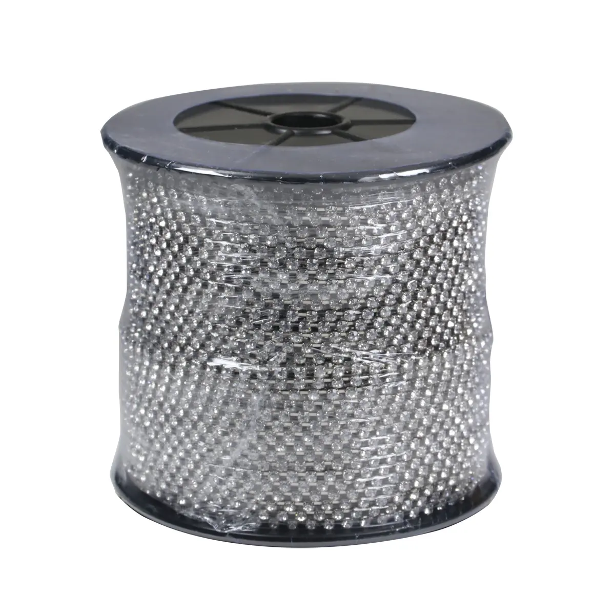 Rhinestone Chain round crystal cup chain roll for clothing trimming