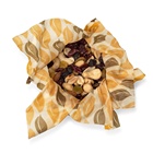 Reusable eco friendly organic cotton beeswax food wraps for storage