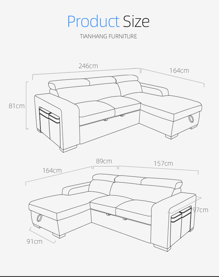 European living room furniture sofa set Modern Leather sofa sectional