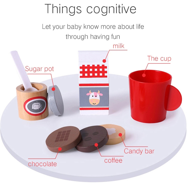 Wooden Happy kitchen toy set custom kids brinquedos bread maker  wooden toaster toy Educational Toys