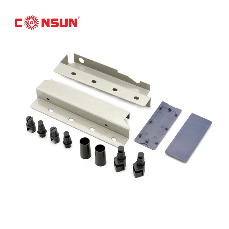 CONSUN Metal box kitchen cabinet soft close drawer slides (with one bar)