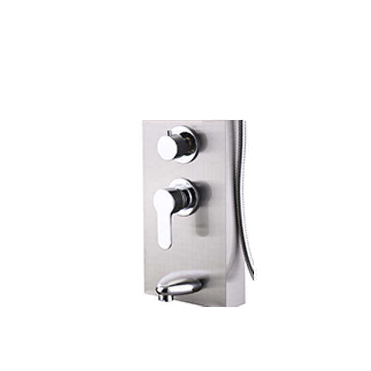 UPC 3 function Cold Hot Water Promotional New Design SS304 wall mounted bathroom shower mixer