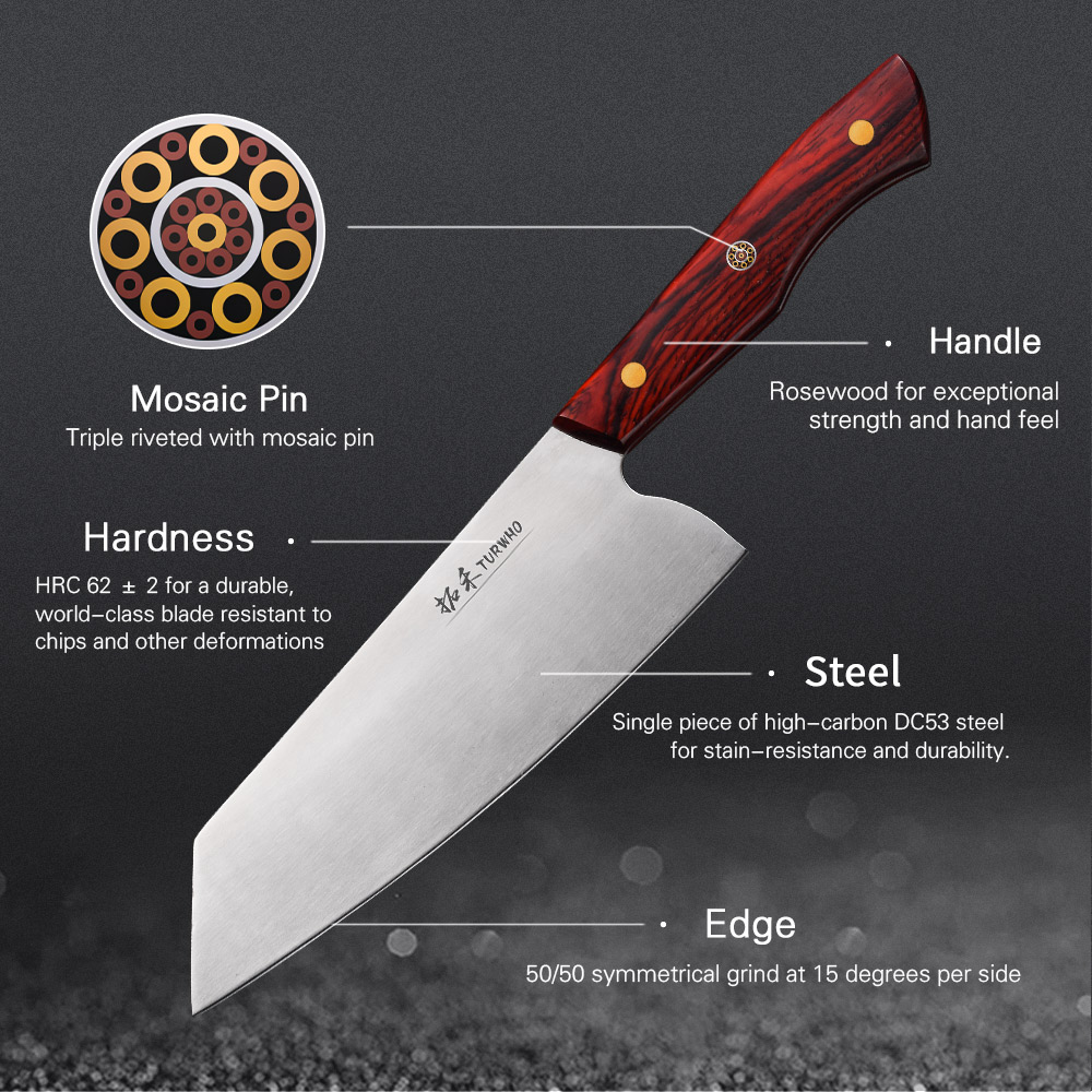 Professional 8 Inch DC53 High Carbon Steel Kitchen Chef Knife
