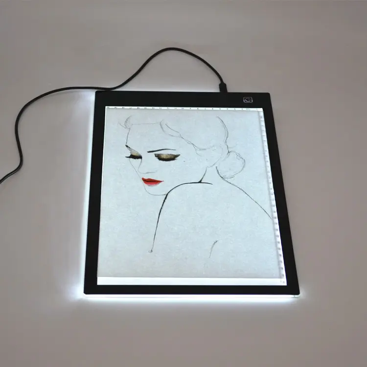 A0 A1 A2 A3 A4 LED Writing Drawing Tablet Tracing Pad OEM/ODM Acrylic Panel Light box High Brightness led drawing graphic board