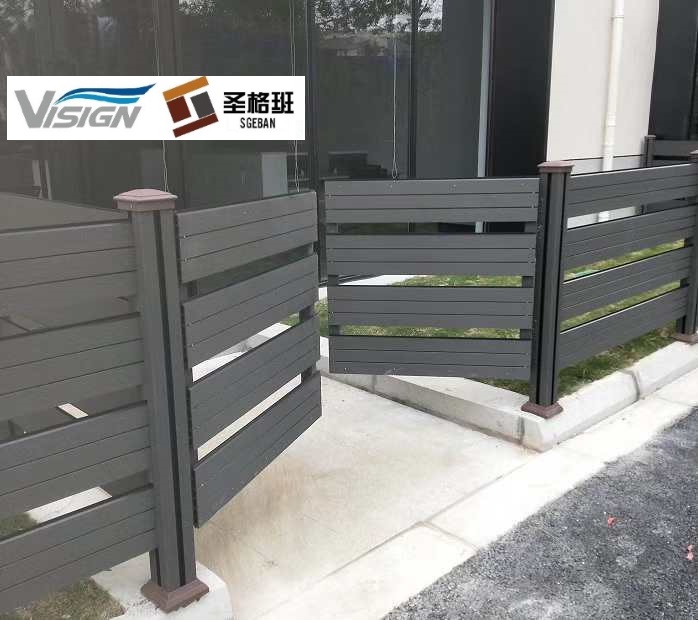 Outdoor waterproof Wood plastic composite wpc garden fence  with decent quality/easy install