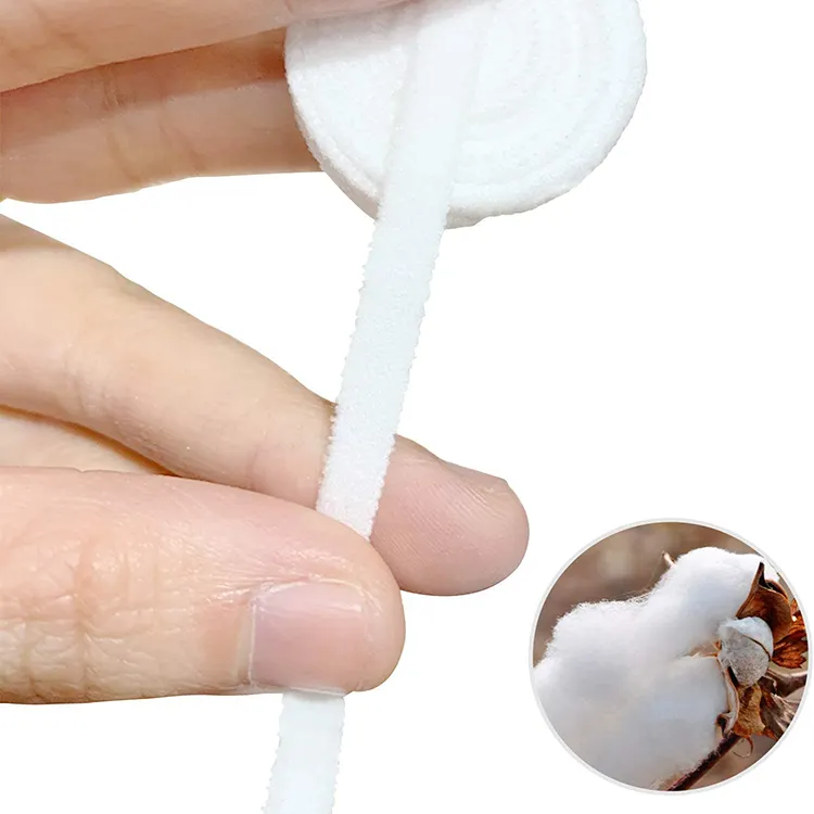 Facemask материал нейлон спандекс белый плоский 5 мм facemask эластичная петля для ушей