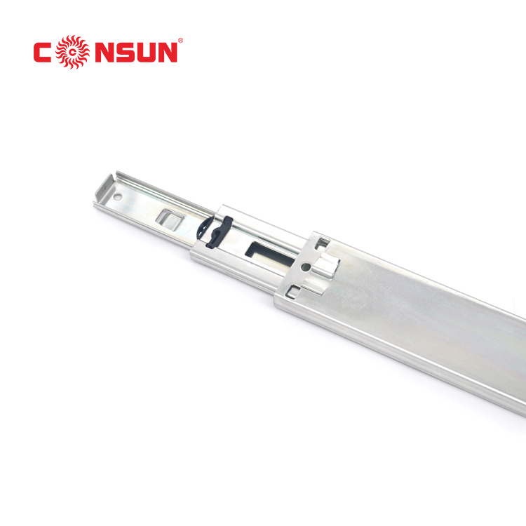 45mm full-extension drawer slide with hook system