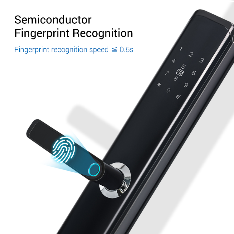 Tediton Smart Life Keyless Digital Electronic Biometric Fingerprint WiFi Tuya APP Smart Door Lock