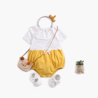 2019 newborn 100% cotton ruffles baby girl sleeveless romper clothes