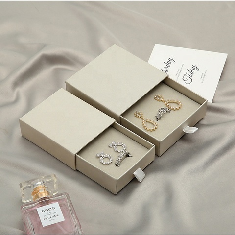 earring packaging pull-out gift box jewelry packaging cardboard
