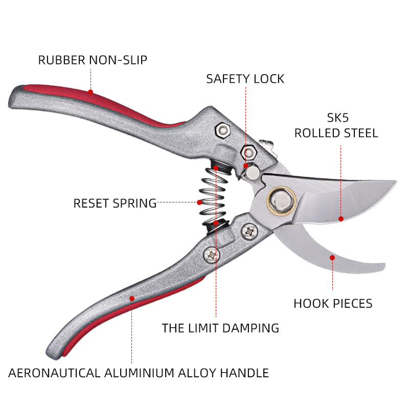 Long Handle  Stainless Steel  Multifunctional Flower Pruning Shearing Farming Tree Cutter Scissors Garden