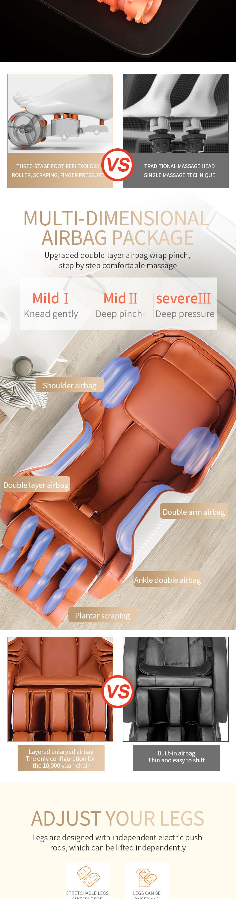 Luxury design full body shiatsu massage chair cheap price for sale automatic massage chair