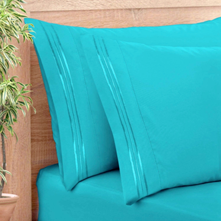 Amazon Hot Selling Egyptian Cotton Sheet Sets Home 4 Piece Microfiber Bed Sheet Bedding Set