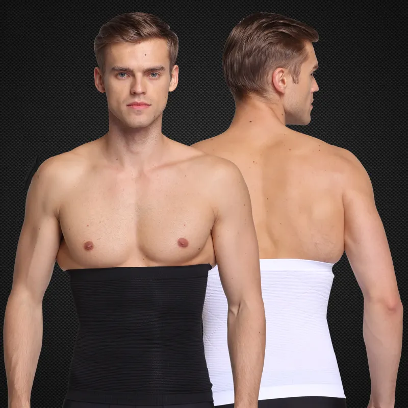 Men Slimming Belt Underbust Corset Tummy Control Adbmon Slim Shapers Black White Shapewear for Men Belt Slimming