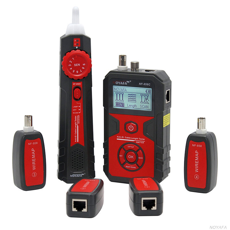 Noyafa D3IN0005 NF-388 Multipurpose Network LAN Phone Audio Cable Tester with 8 Far-end Passive Test Jacks