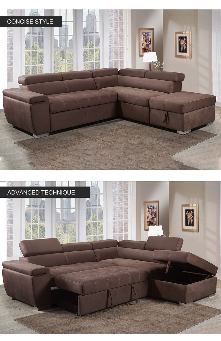 sleeper sofa set with ottoman for living room sofa modern design l shape sofa bed