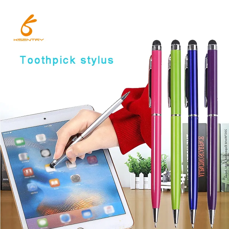 2 in 1 universal pen touch screen stylus pen for android ipad