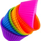 Helpcook FDA Approved Wholesale Reusable Silicone Cupcake Muffin Molds Cupcake Muffin Baking Cups Liners