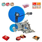 wrap around woven labels garment printing clothing label applicator round bottle labeling machine price