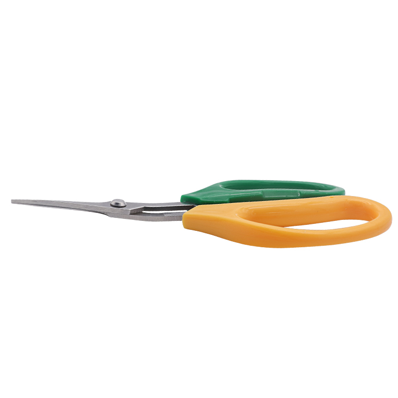 factory price non stick trimming scissors curved garden pruning shears fruit picking plant bonsai scissors